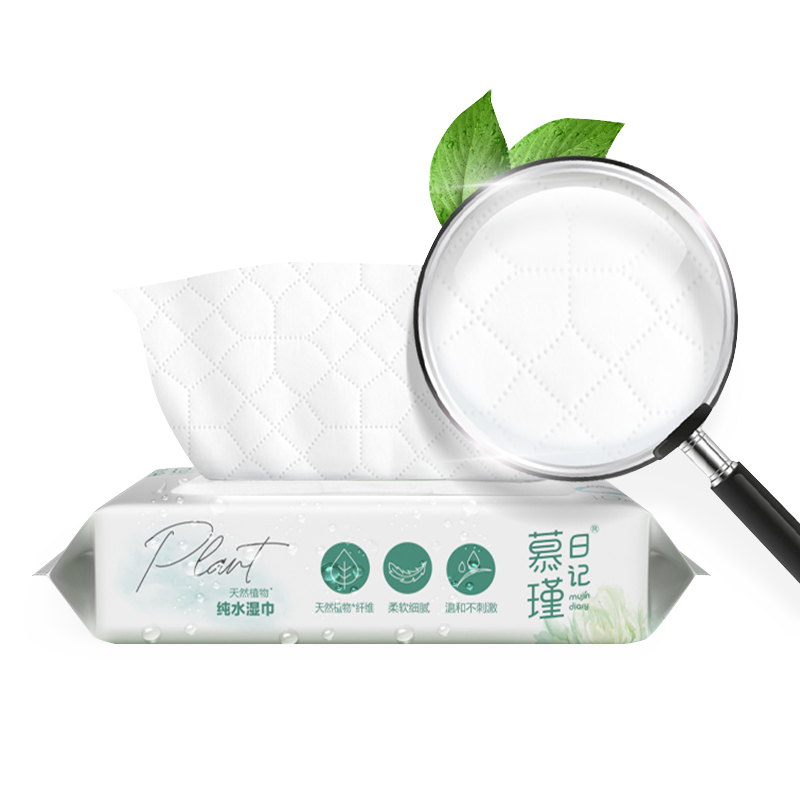 Pacáiste 40-Comhaireamh Skincare-Feabhsú MPM Wipes Uisce Eco-Friendly